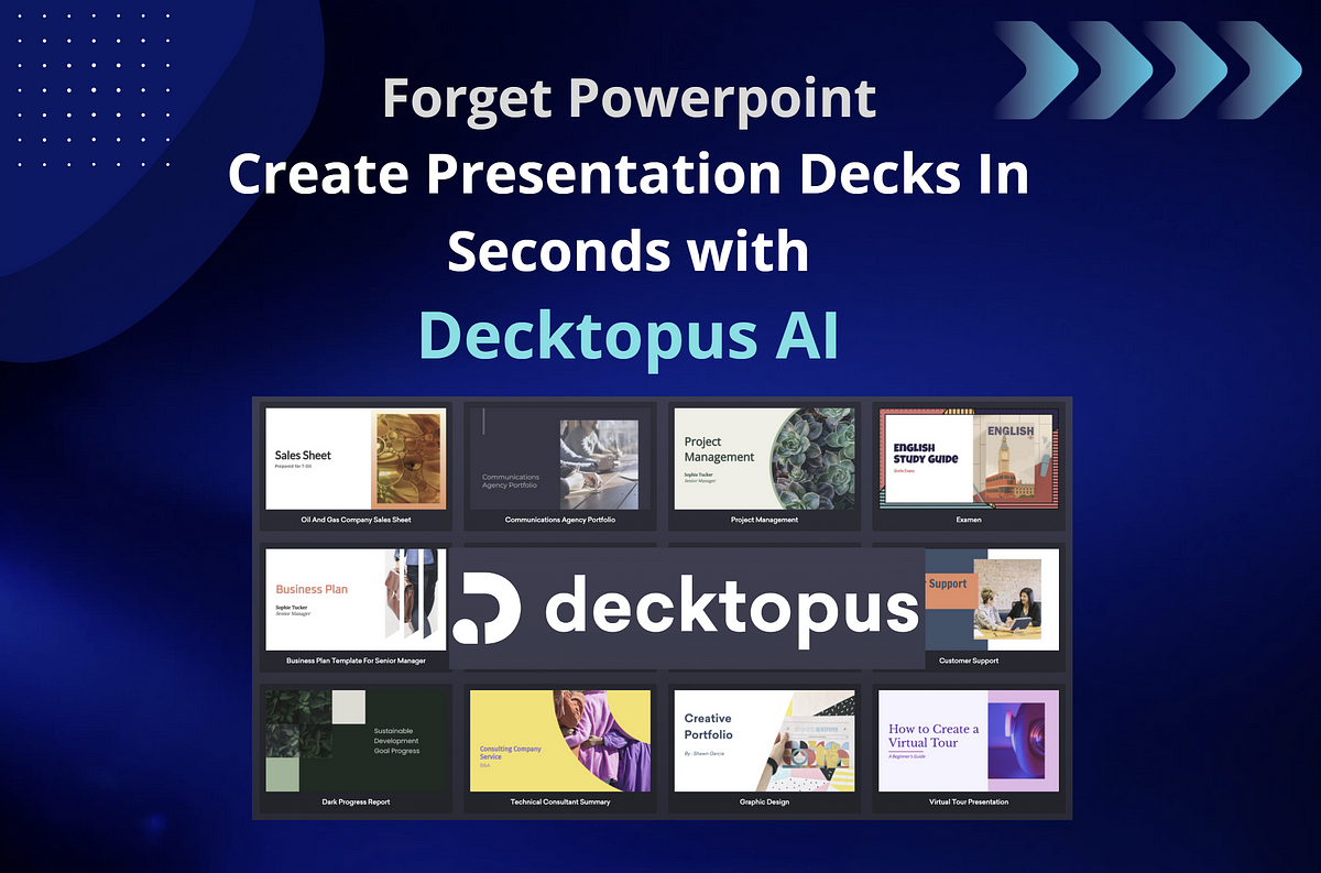 Decktopus AIPowered Slide Deck Magic