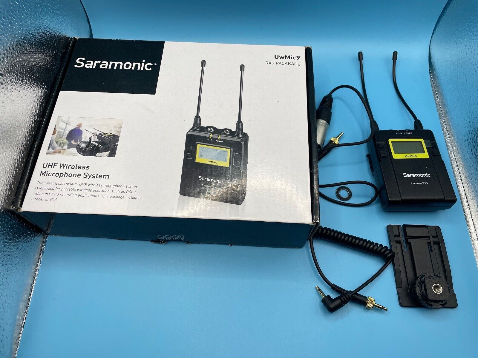 Saramonic UwMic9 RX9+TX9+TX9 Dual Channel Wireless UHF Lavalier Microphone System