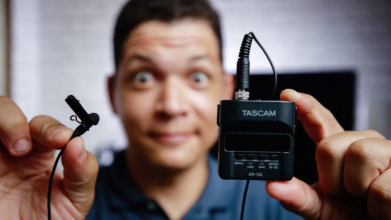 Tascam DR10L Portable Audio Recorder with Lavalier Microphone