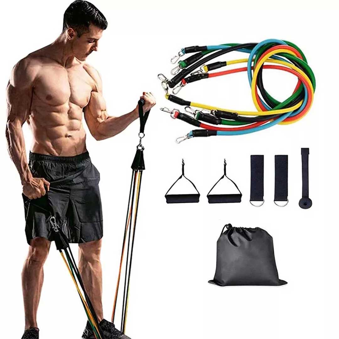 Resistance Bands Set Versatile Workout Tools for Home and Travel