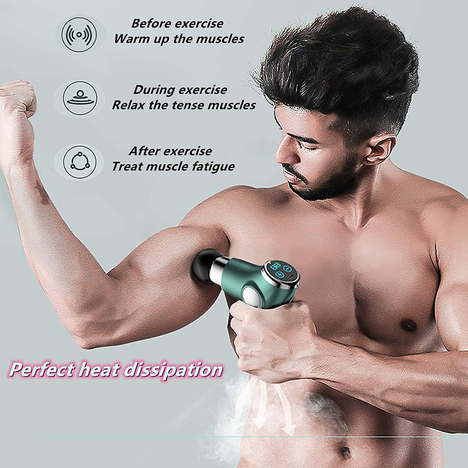 Portable Massage Gun Relieve Muscle Tension Anytime Anywhere