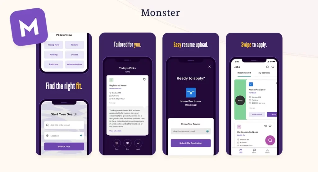 Monster – A Reliable App for Job Searching and Career Growth​